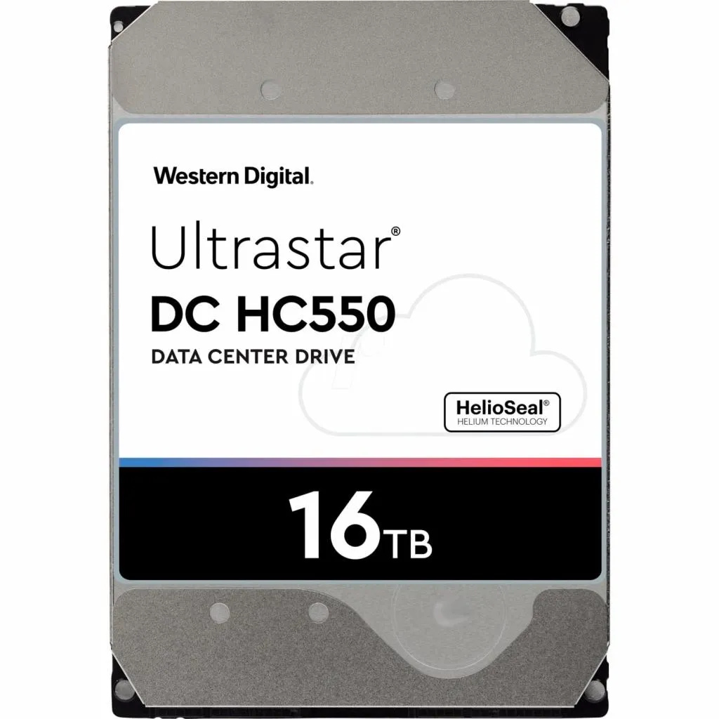 Жесткий диск HDD 16TB Ultrastar DC HC550 WD (WUH721816ALE6L4)