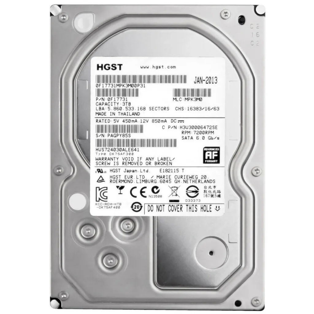  2TB WDC Hitachi HGST (# HUA723020ALA640 #)