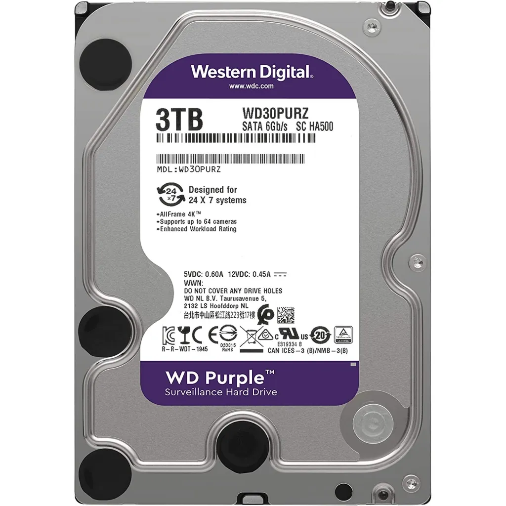 Жесткий диск HDD 3TB WD (WD33PURZ)