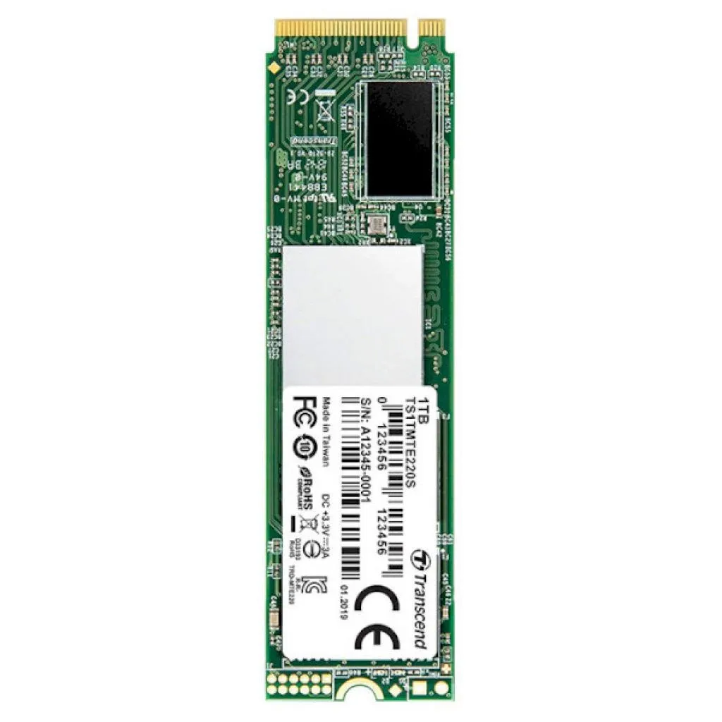 Внутренний SSD M.2 2280 1TB Transcend (TS1TMTE220S)