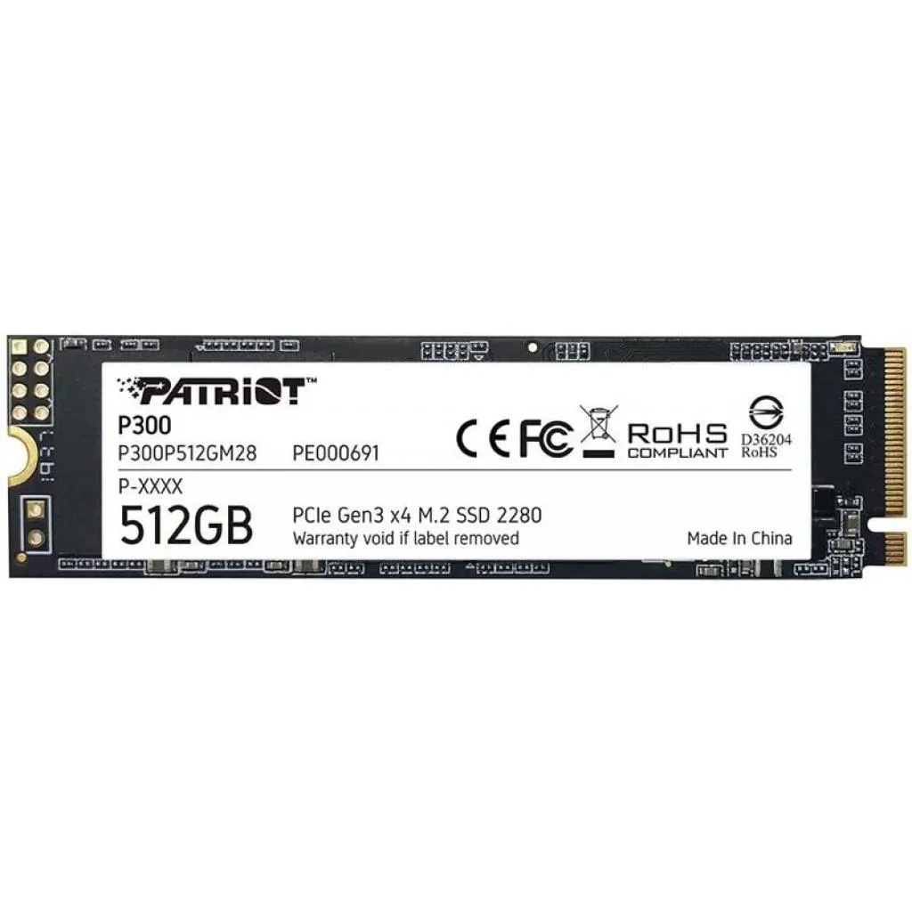 Внутренний SSD M.2 2280 512GB Patriot (P300P512GM28)