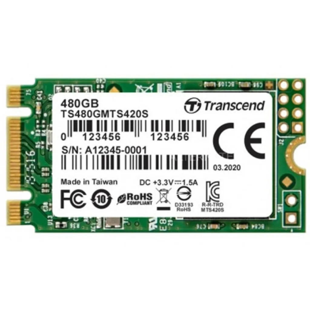 Внутренний SSD M.2 2242 480GB Transcend (TS480GMTS420S)