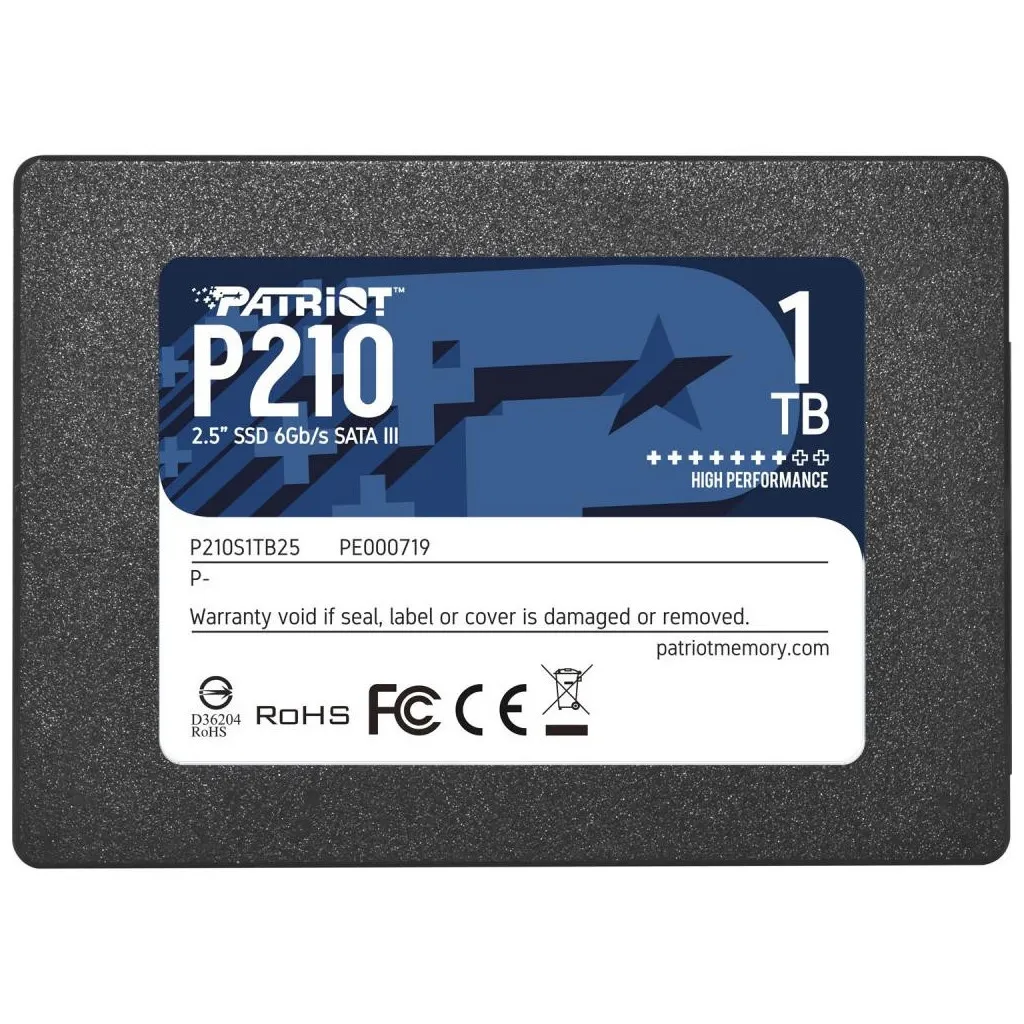 SSD диск 2.5" 1TB Patriot (P210S1TB25)