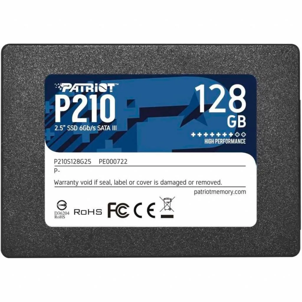 Внутренний SSD 2.5" 128GB Patriot (P210S128G25)