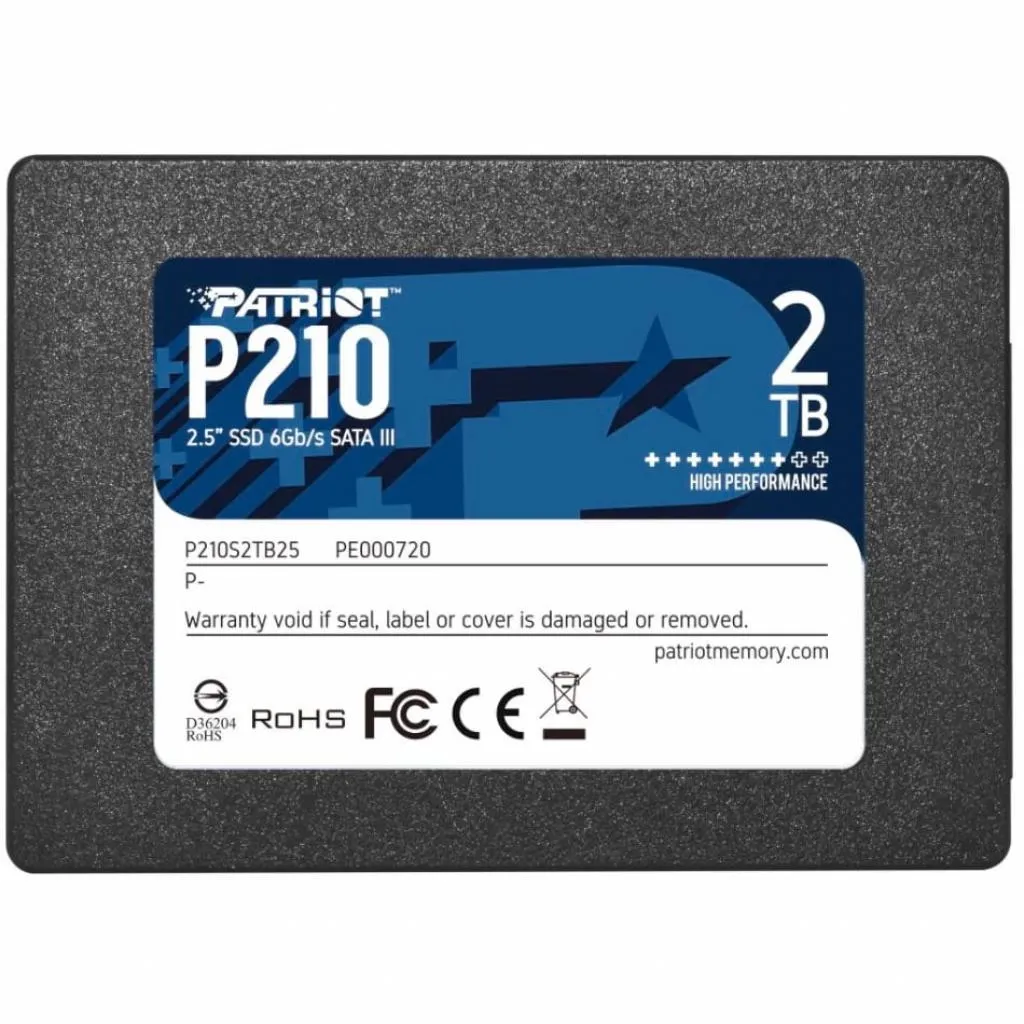 SSD диск 2.5" 2TB Patriot (P210S2TB25)