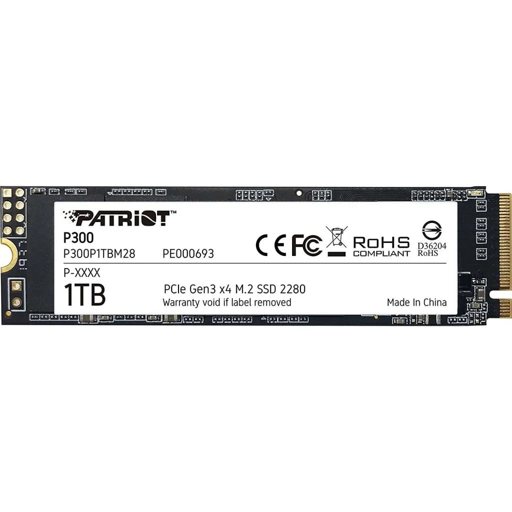 SSD диск M.2 2280 1TB Patriot (P300P1TBM28)