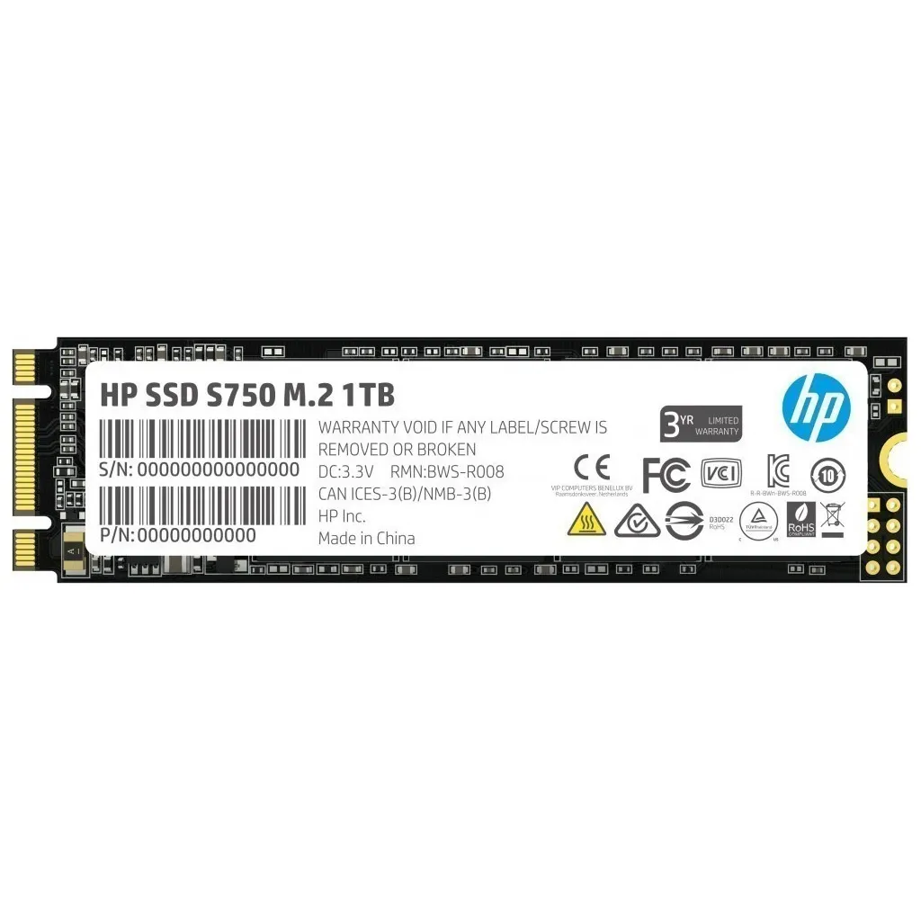 Внутренний SSD M.2 2280 1TB S750 HP (16L57AA)