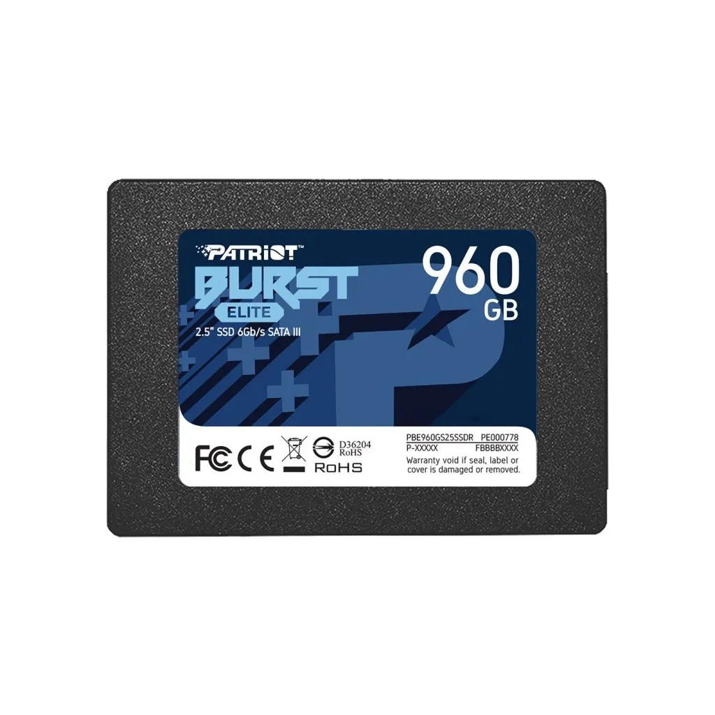 SSD диск 2.5" 960GB Burst Elite Patriot (PBE960GS25SSDR)