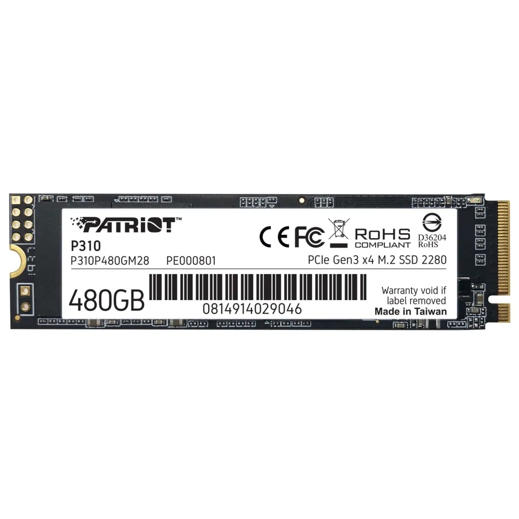 SSD диск M.2 2280 480GB Patriot (P310P480GM28)