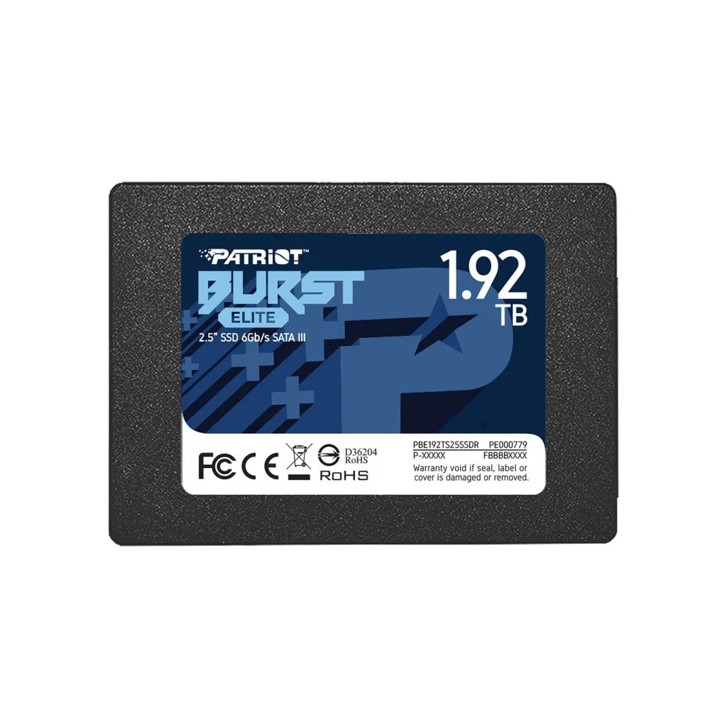 SSD диск 2.5" 1.92TB Burst Elite Patriot (PBE192TS25SSDR)