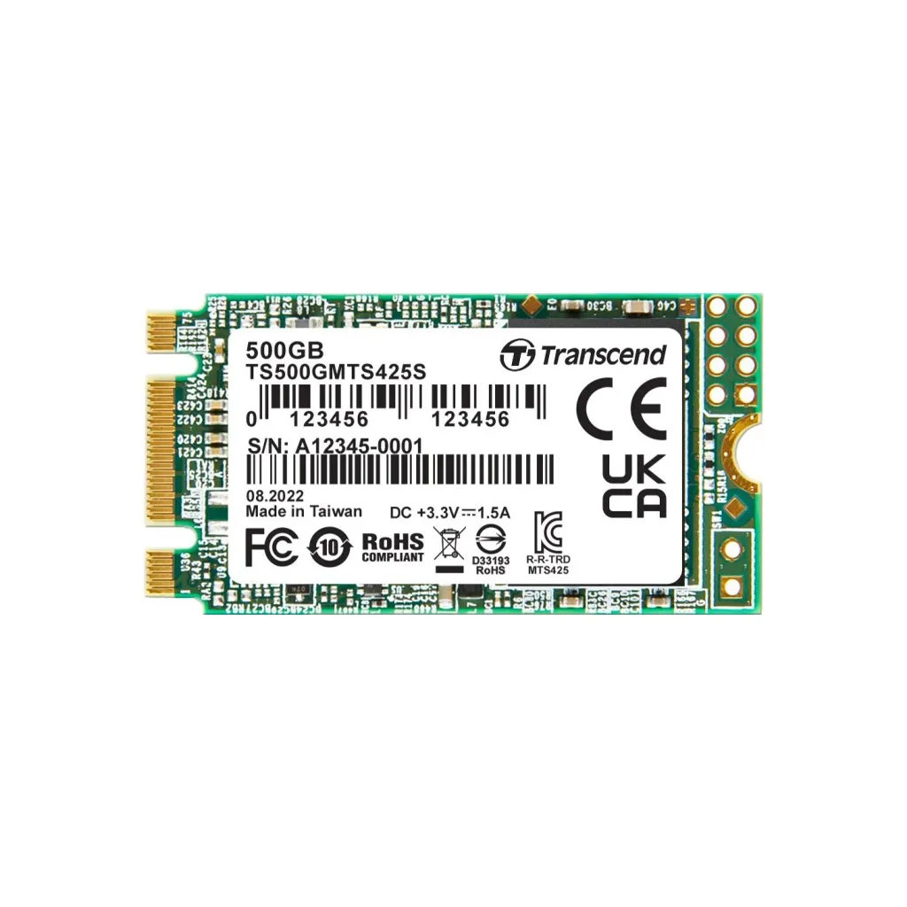 Внутренний SSD M.2 2242 500GB Transcend (TS500GMTS425S)