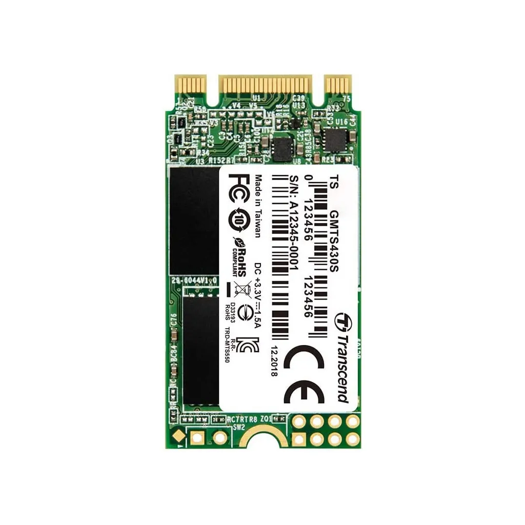 Внутренний SSD M.2 2242 1TB Transcend (TS1TMTS430S)