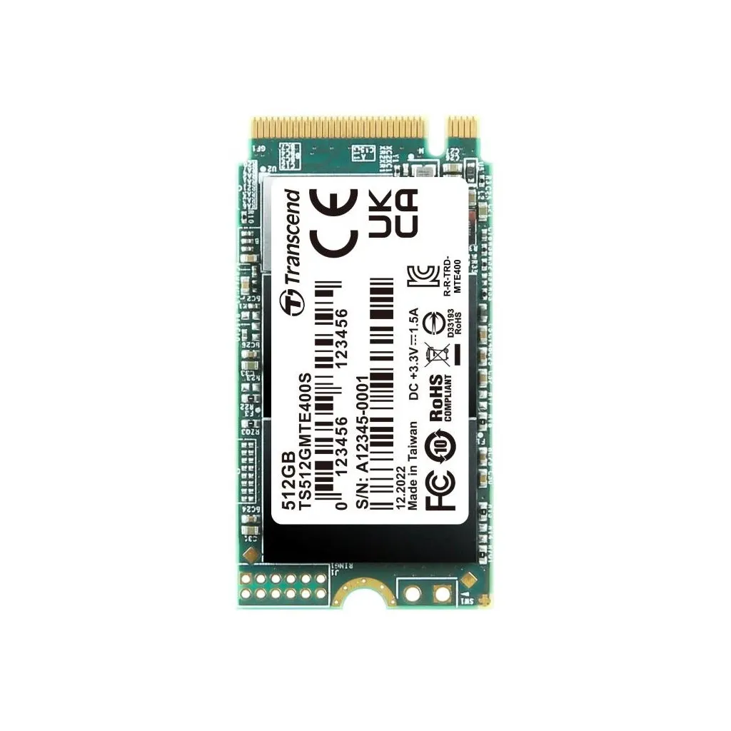 Внутренний SSD M.2 2242 512GB Transcend (TS512GMTE400S)