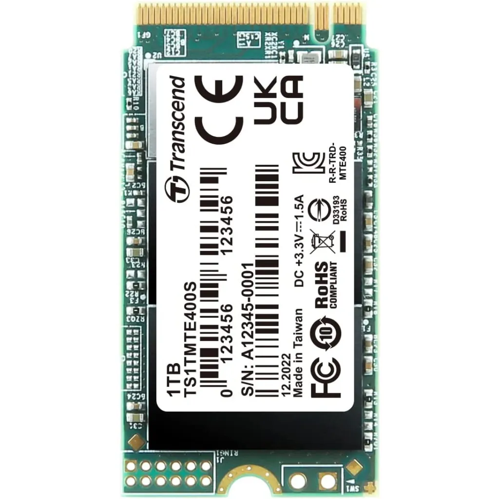 SSD диск M.2 2242 1TB Transcend (TS1TMTE400S)