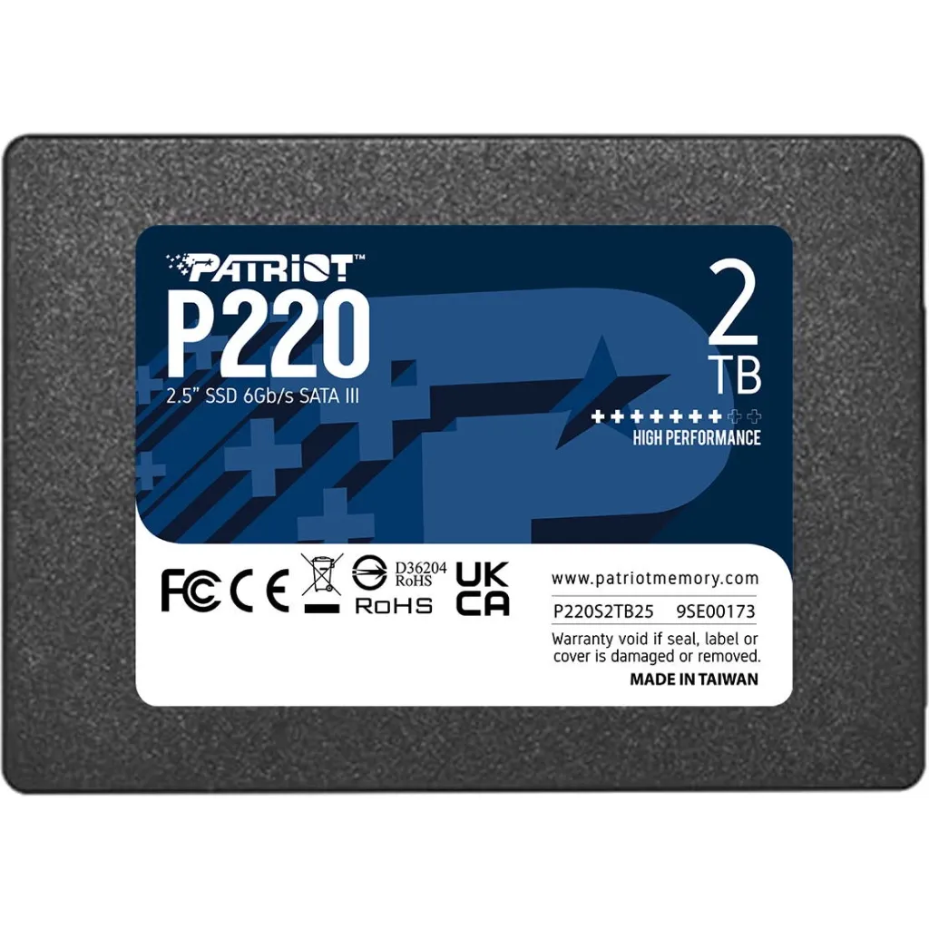 SSD диск 2.5" 2TB P220 Patriot (P220S2TB25)