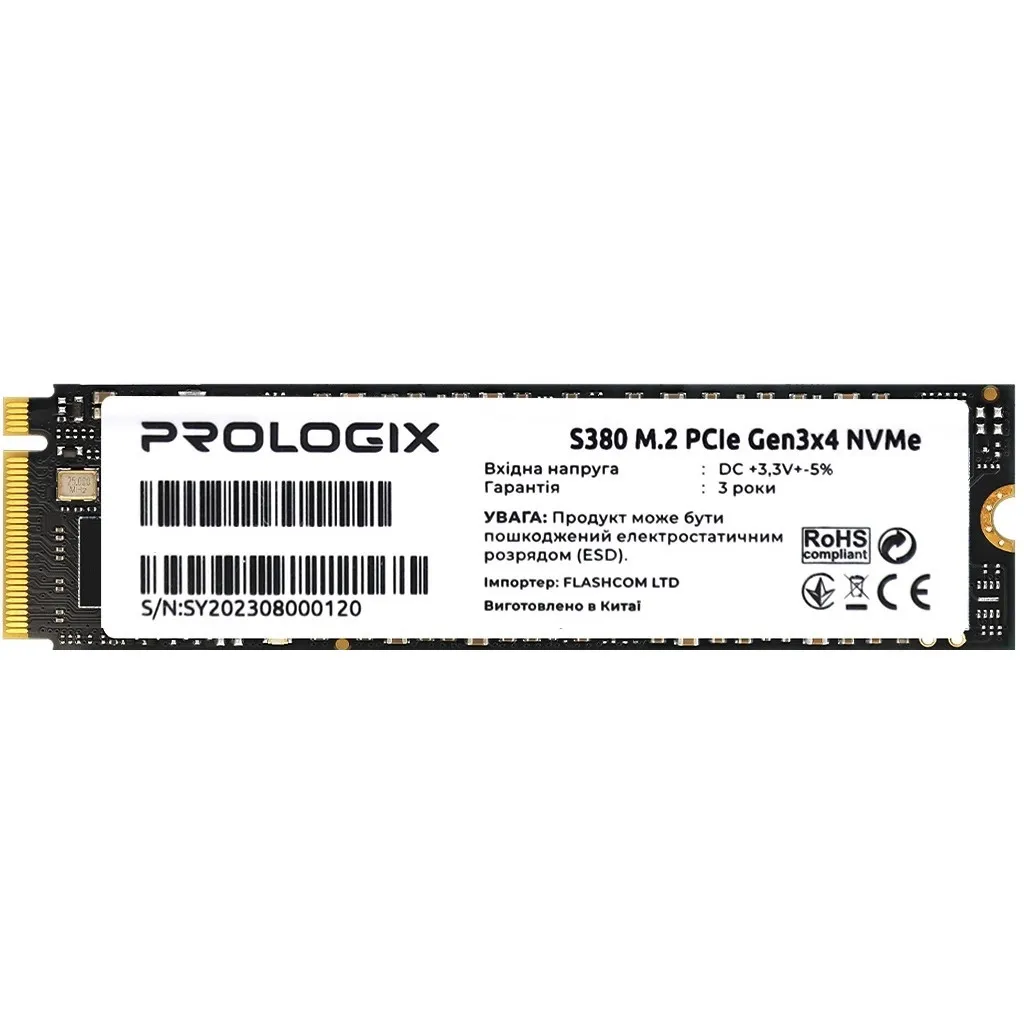 SSD диск M.2 2280 512GB Prologix (PRO512GS380)