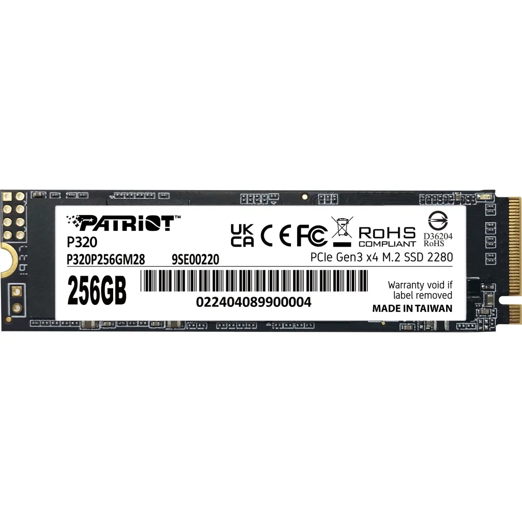 SSD диск M.2 2280 256GB Patriot (P320P256GM28)