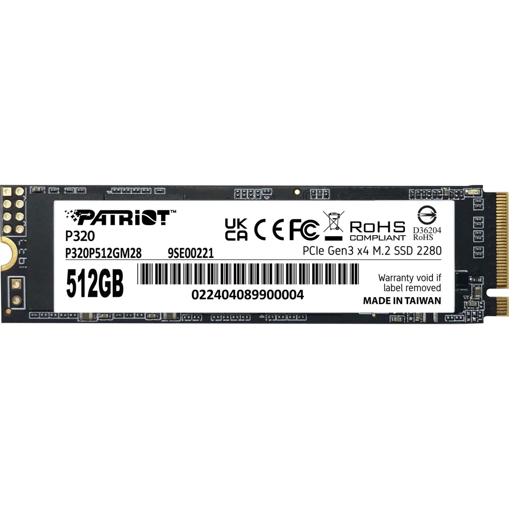 SSD диск M.2 2280 512GB Patriot (P320P512GM28)