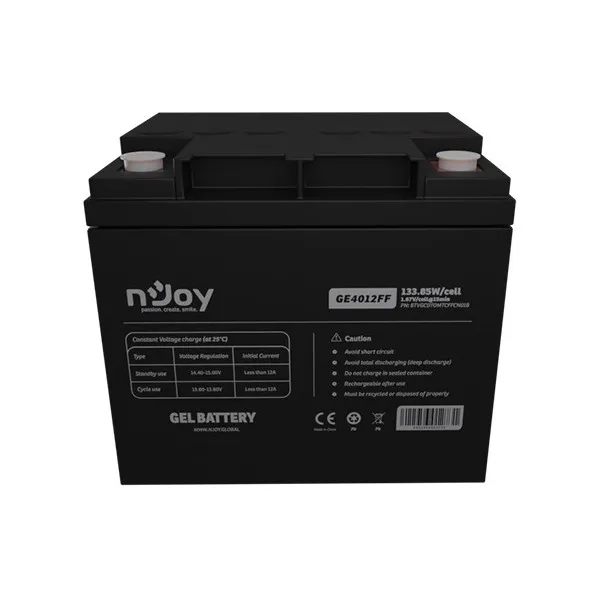 Акумуляторна батарея для ДБЖ Njoy GE4012FF 12V 40AH (BTVGCDTOMTCFFCN01B) GEL