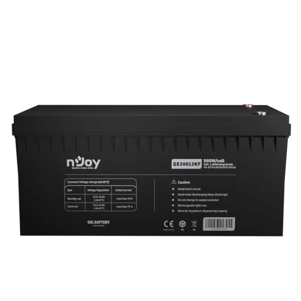 Аккумуляторная батарея для ИБП Njoy GE20012KF 12V 200AH (BTVGCBHOEIEKFCW01B) GEL