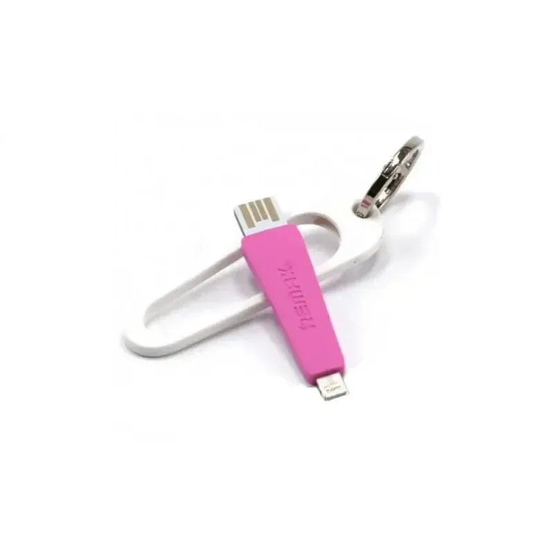 Кабель синхронизации Remax RC-024i Portable USB - Lightning 0.07m Pink (2000700004658)