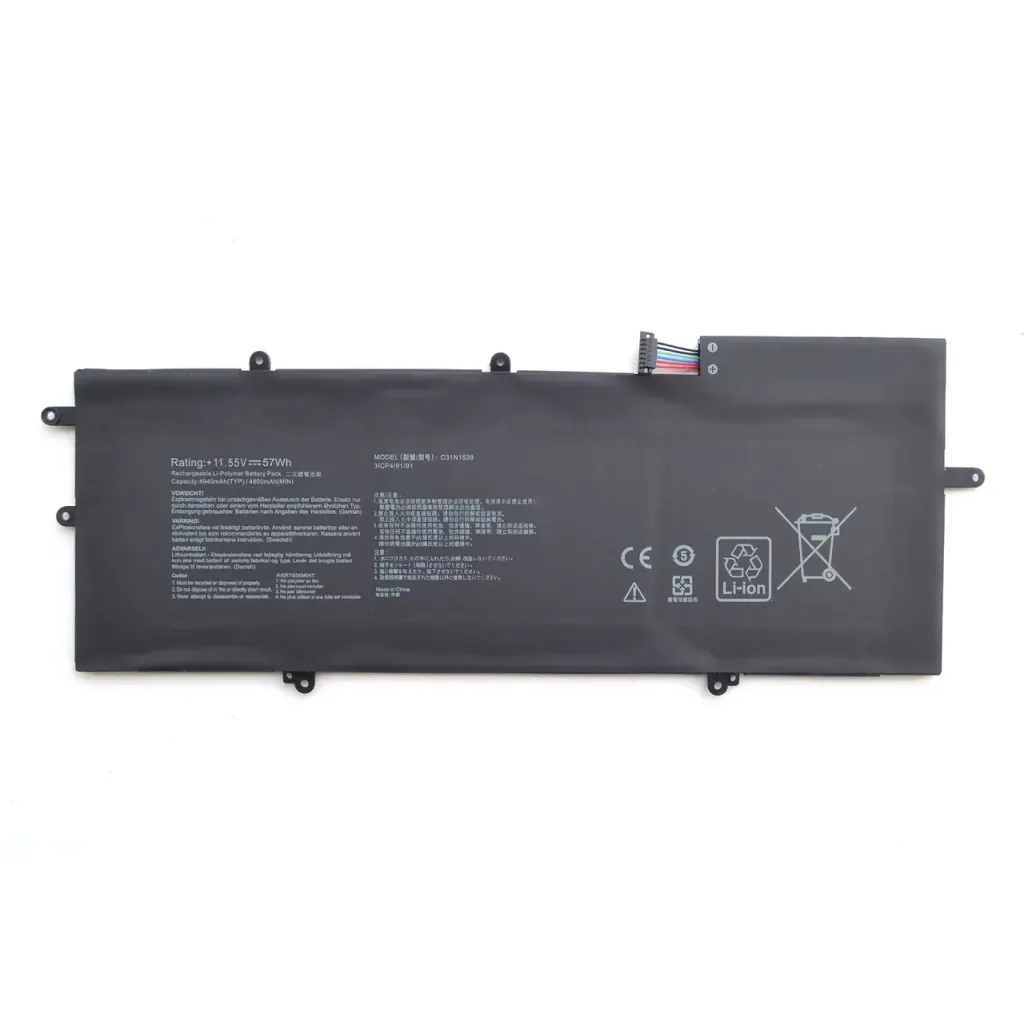 Акумулятор для ноутбука Asus ZenBook UX360UA C31N1538, 4940mAh (57Wh), 3cell, 11.55V, Li-Pol AlSoft (A47981)