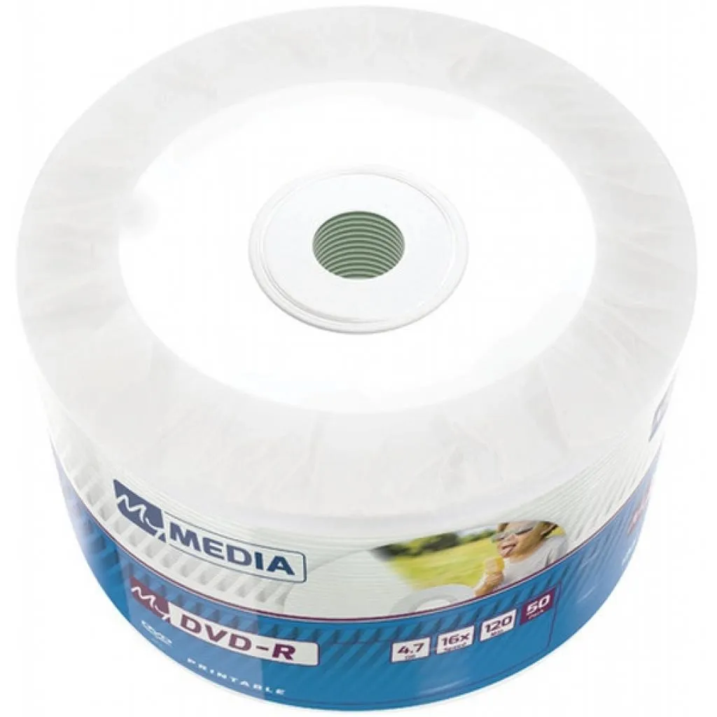 Компакт-диск и дискета Диск DVD MyMedia DVD-R 4.7GB 16X Wrap Printable 50шт (69202)