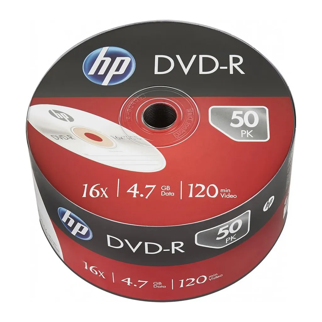 Компакт-диск и дискета Диск DVD HP DVD-R 4.7GB 16X IJ PRINT 50шт (69302/DME00070WIP-3)