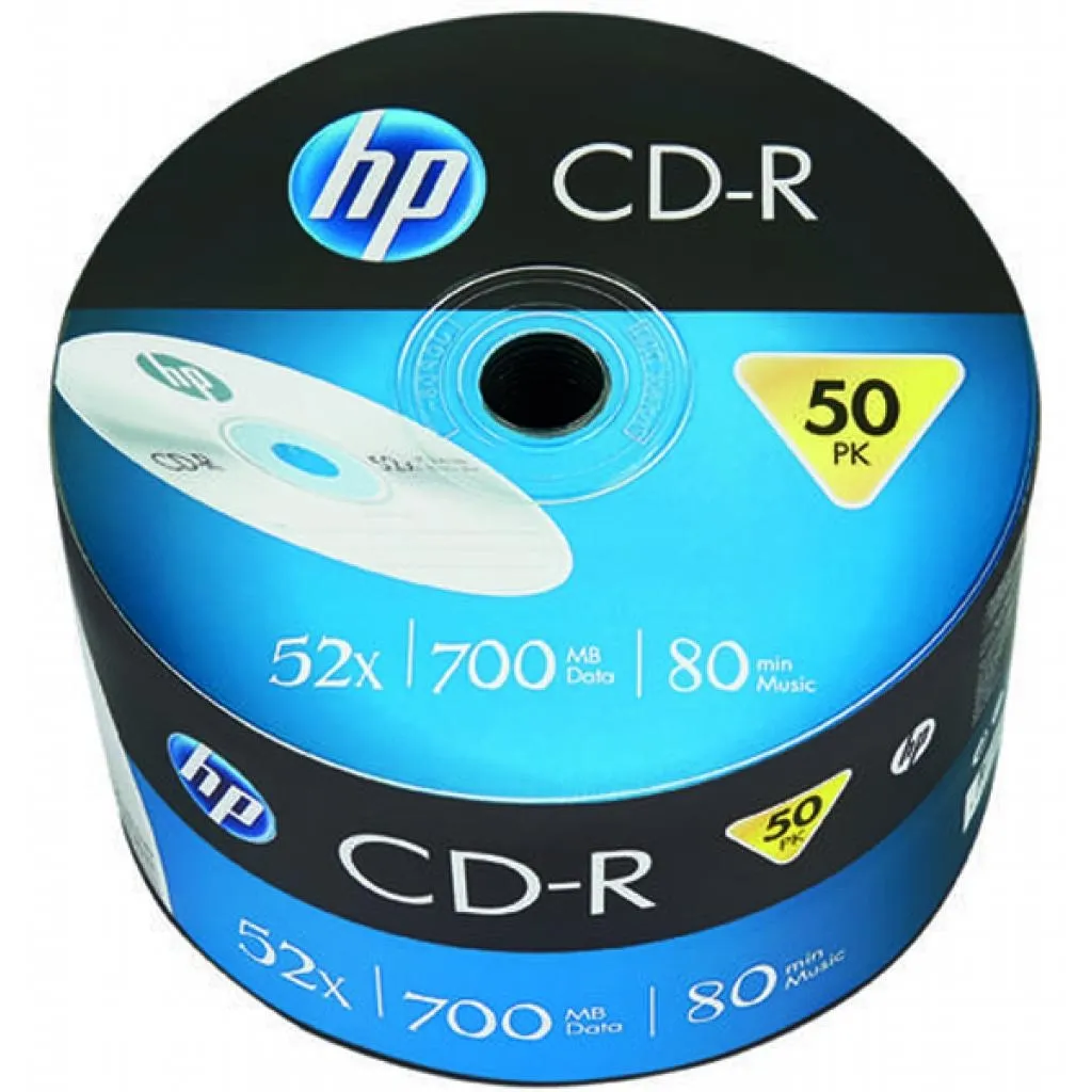 Компакт-диск и дискета Диск CD HP CD-R 700MB 52X 50шт (69300/CRE00070-3)