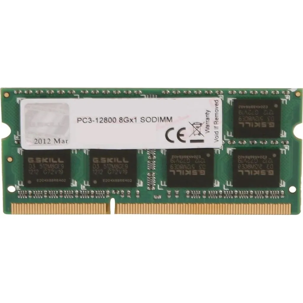 Оперативна пам'ять для ноутбука SoDIMM DDR3 8GB 1333 MHz G.Skill (F3-10666CL9S-8GBSQ)