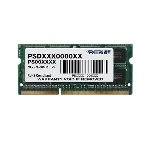 Оперативная память для ноутбука SoDIMM DDR3 8GB 1600 MHz Patriot (PSD38G16002S)