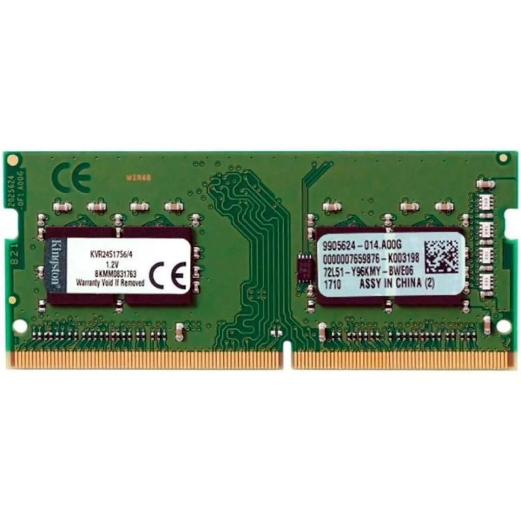  SoDIMM DDR4 4GB 2400 MHz Kingston (KVR24S17S6/4)