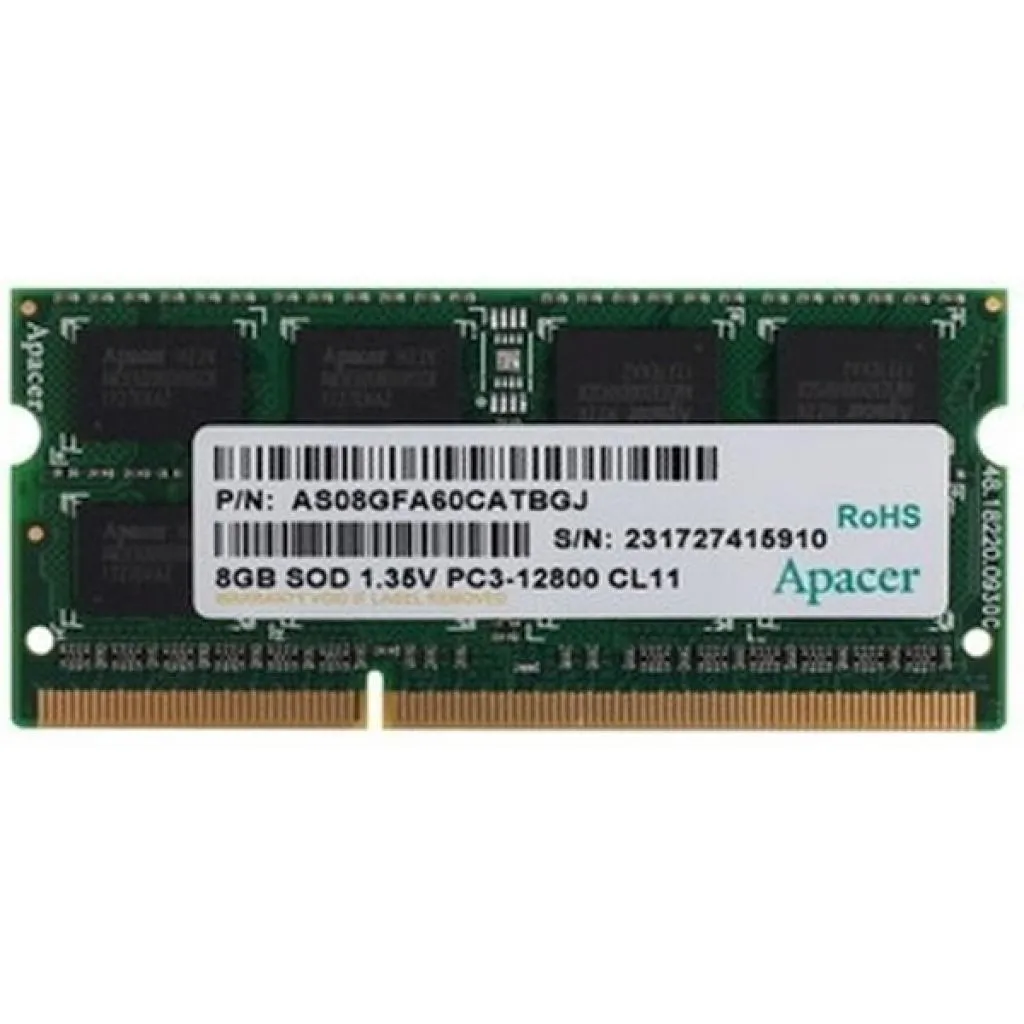  SoDIMM DDR3 8GB 1600 MHz Apacer (DV.08G2K.KAM)