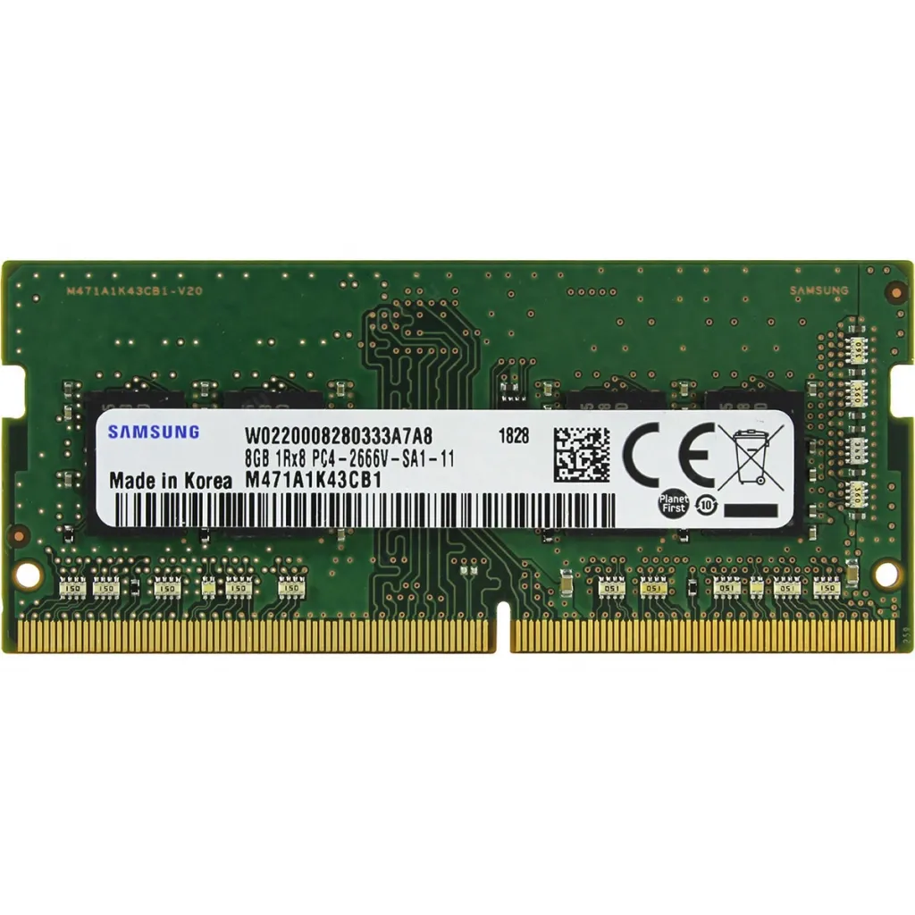  SoDIMM DDR4 8GB 2400 MHz Oem Samsung (M471A1K43CB1-CRC)