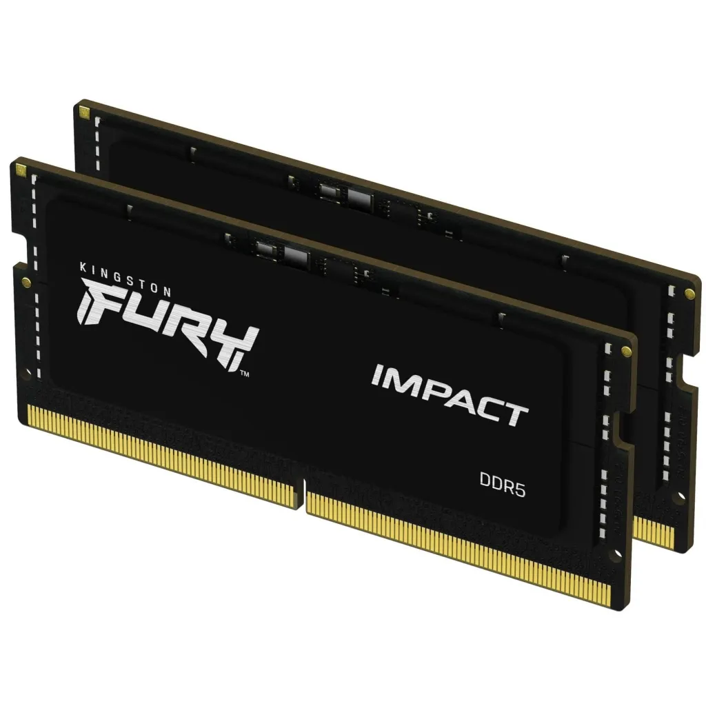  SoDIMM DDR5 64GB (2x32GB) 4800 MHz FURY Impact Kingston Fury (ex.HyperX) (KF548S38IBK2-64)