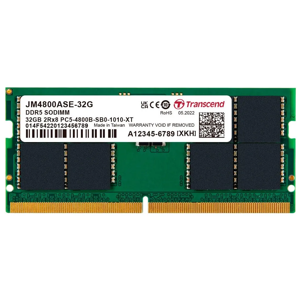  SoDIMM DDR5 32GB 4800 MHz JetRam Transcend (JM4800ASE-32G)