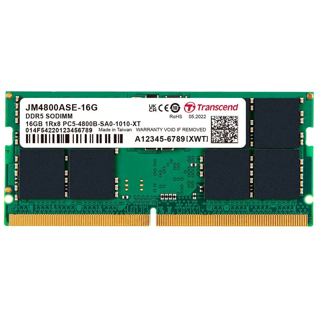  SoDIMM DDR5 16GB 4800 MHz JetRam Transcend (JM4800ASE-16G)