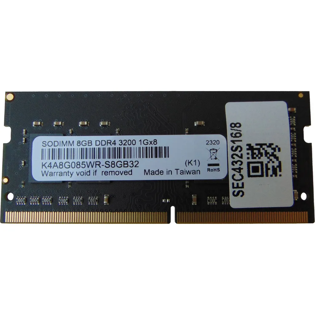  SoDIMM DDR4 8GB 3200 MHz Samsung (SEC432S16/8)