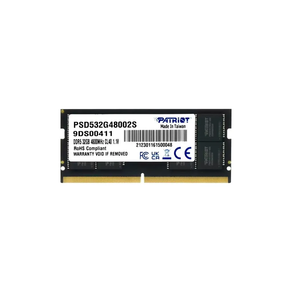  SoDIMM DDR5 32GB 4800 MHz Patriot (PSD532G48002S)