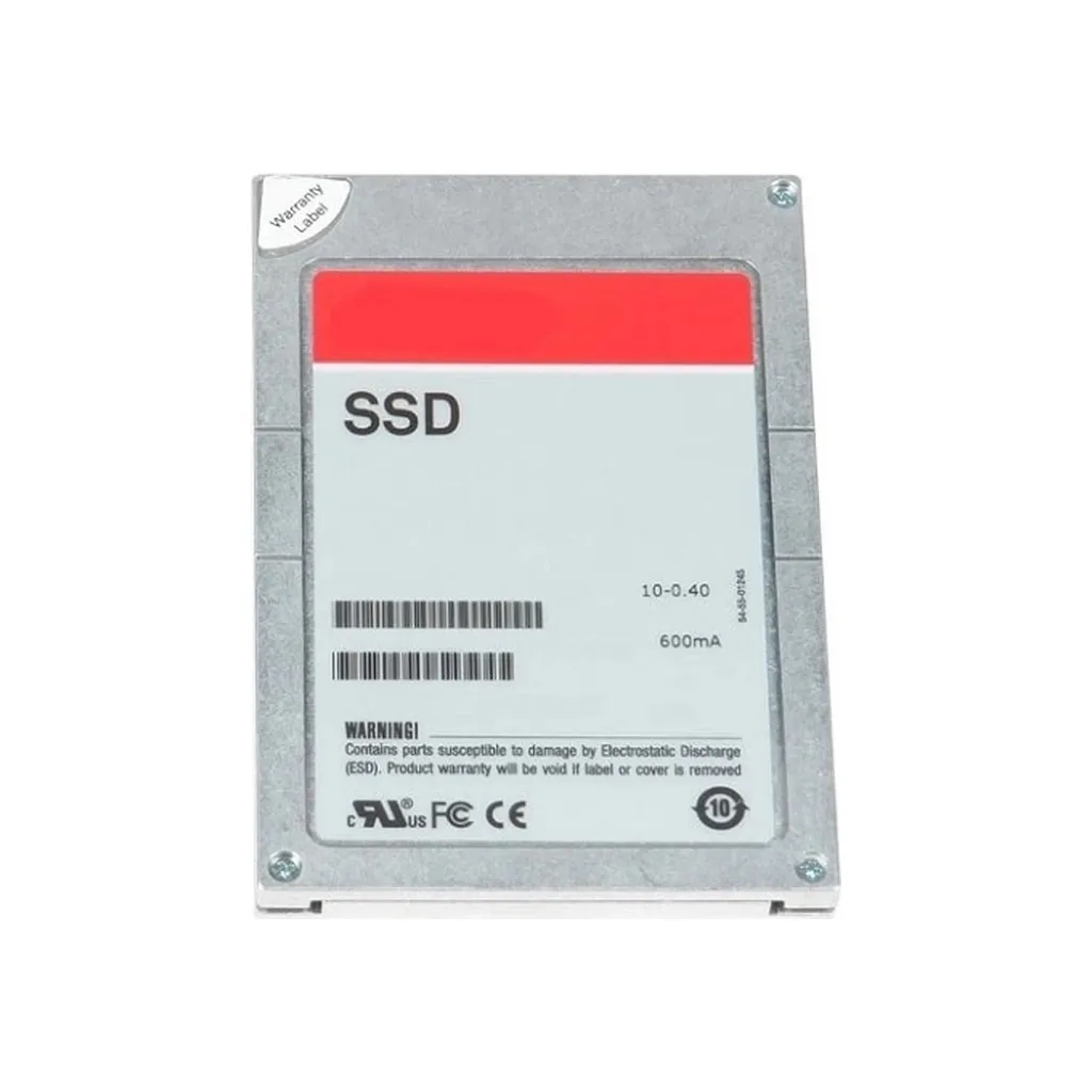 Жорсткий диск для сервера Накопичувач SSD для сервера Dell 960GB SSD SAS SED Mixed Use 12Gbps 512e 2.5in w/3.5in Brkt Cabled, CUS Kit (345-BCYK)