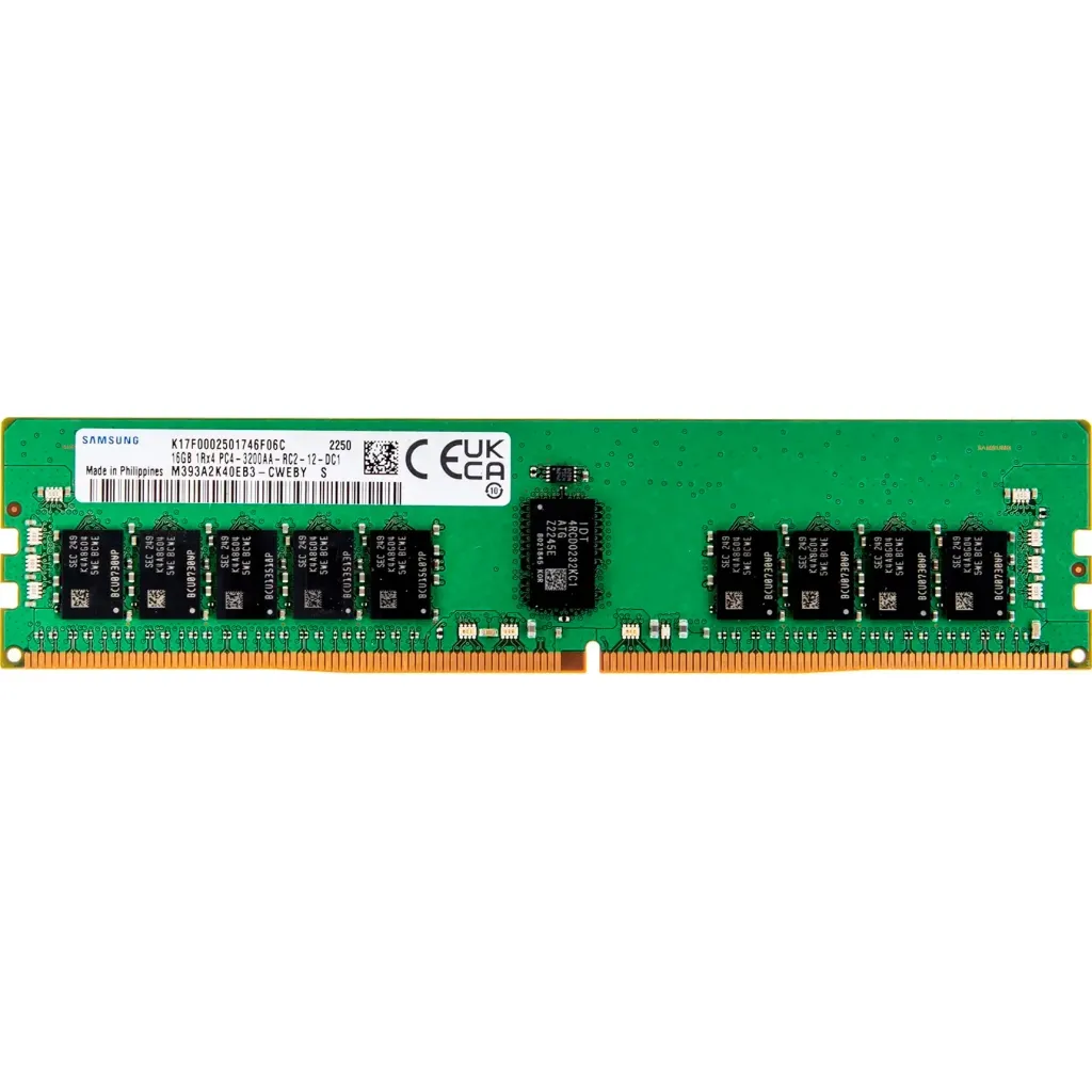  Samsung SAMSUNG 16GB 3200Mhz RDIMM 1Rx4, 1.2v (M393A2K40EB3-CWE)