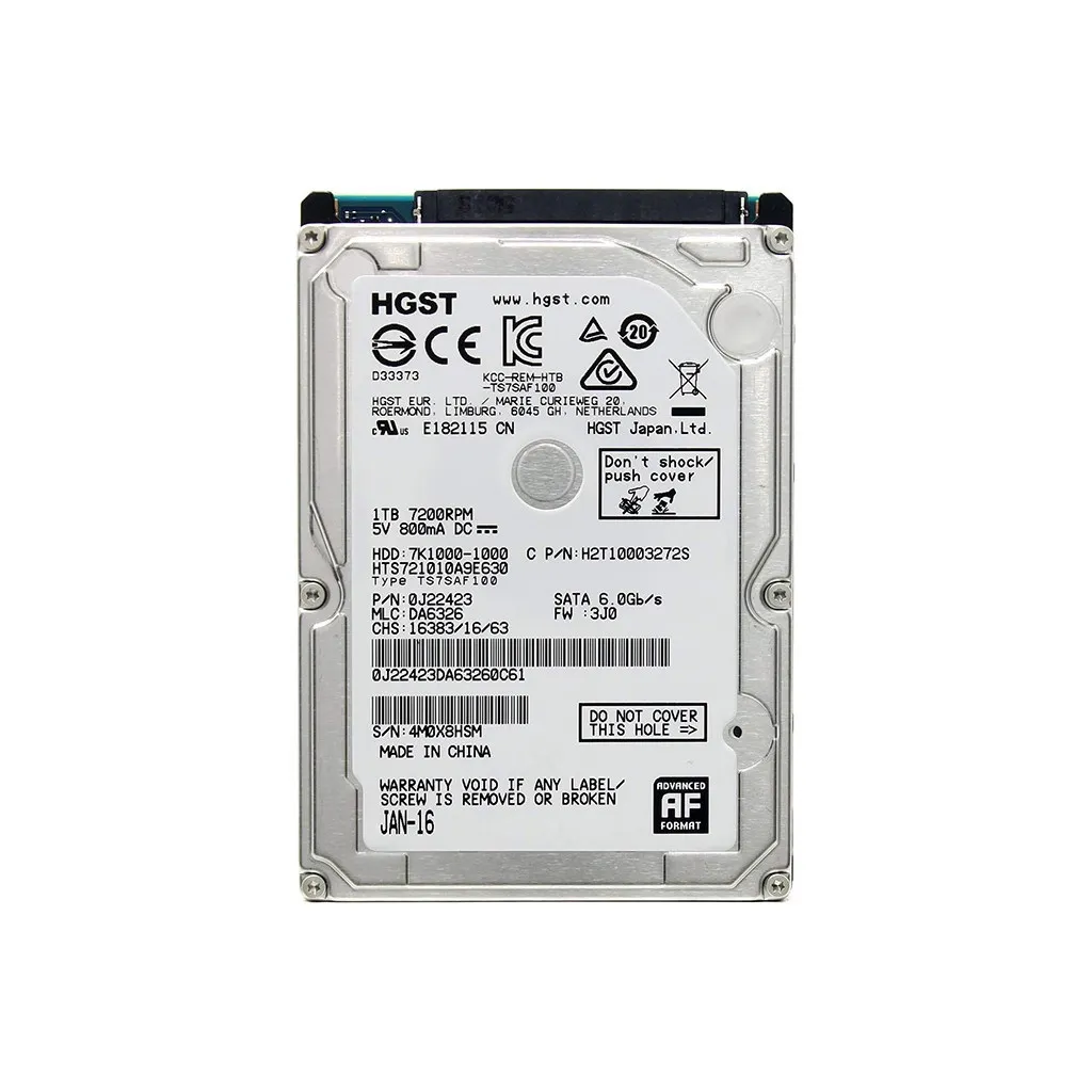 Жесткий диск для ноутбука 2.5" 1TB WDC Hitachi HGST (HTS721010A9E630)