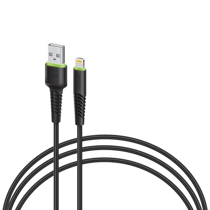 Кабель синхронизации Intaleo CBFLEXL1 USB - Lightning (M/M) 1.2m Black (1283126577673)