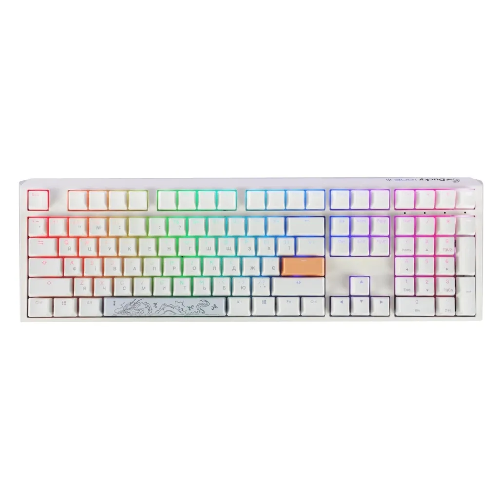 Клавіатура Ducky One 3 Cherry MX Brown RGB White UA (DKON2108ST-BUAPXPWWWSC1)