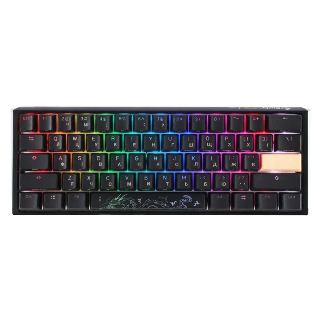 Клавіатура Ducky One 3 Mini Cherry MX Brown RGB Black UA (DKON2161ST-BUAPXCLAWSC1)