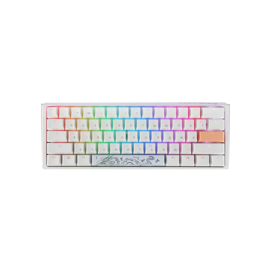 Клавіатура Ducky One 3 Mini Cherry MX Brown RGB White UA (DKON2161ST-BUAPXPWWWSC1)