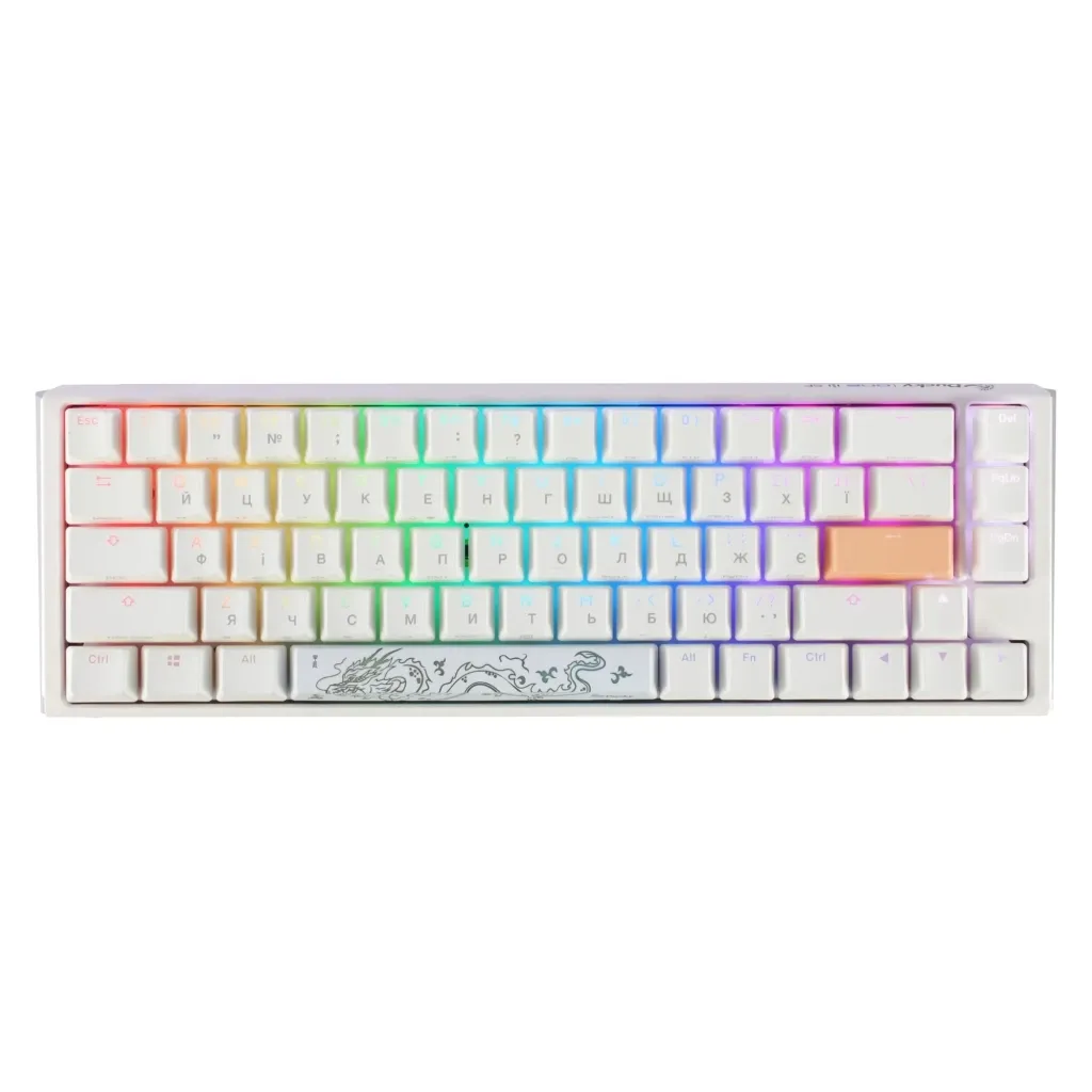 Клавіатура Ducky One 3 SF Cherry MX Red RGB White UA (DKON2167ST-RUAPXPWWWSC1)