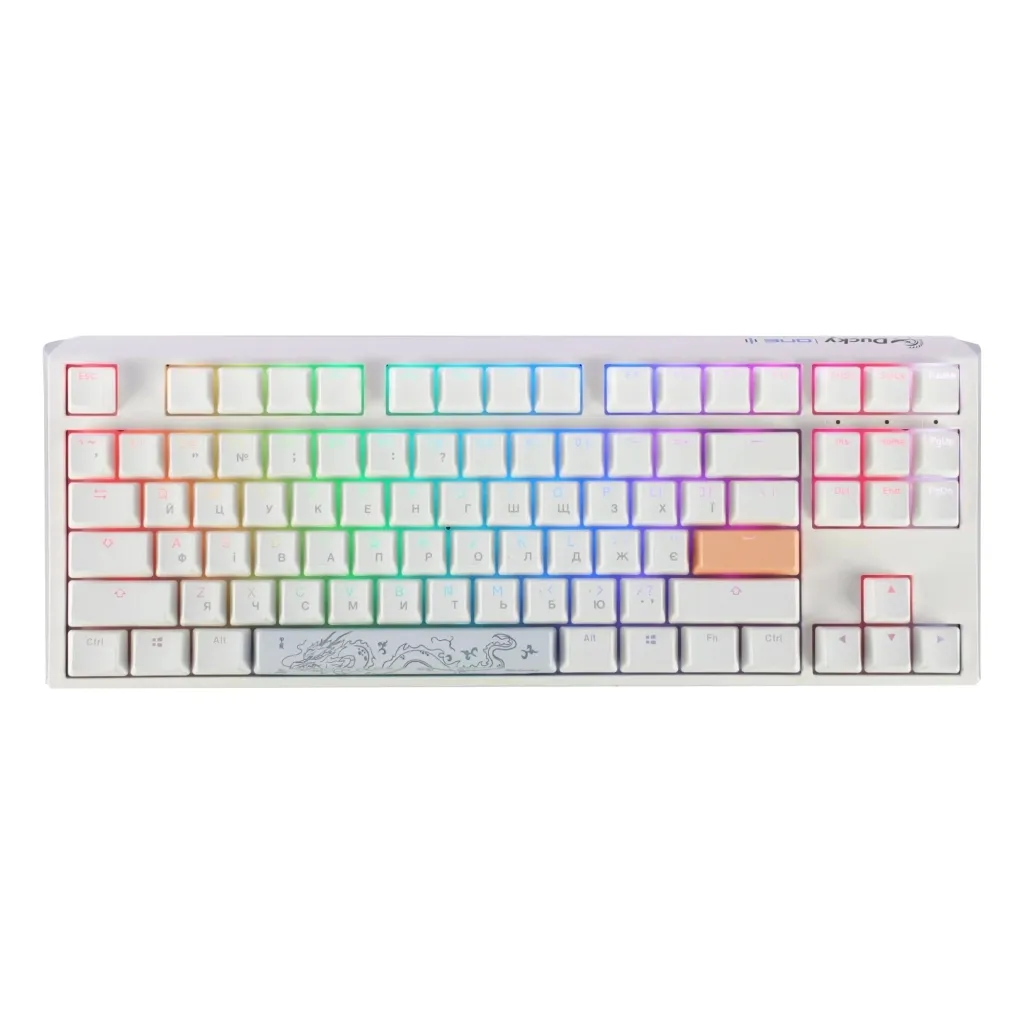 Клавіатура Ducky One 3 TKL Cherry MX Blue RGB White UA (DKON2187ST-CUAPXPWWWSC1)