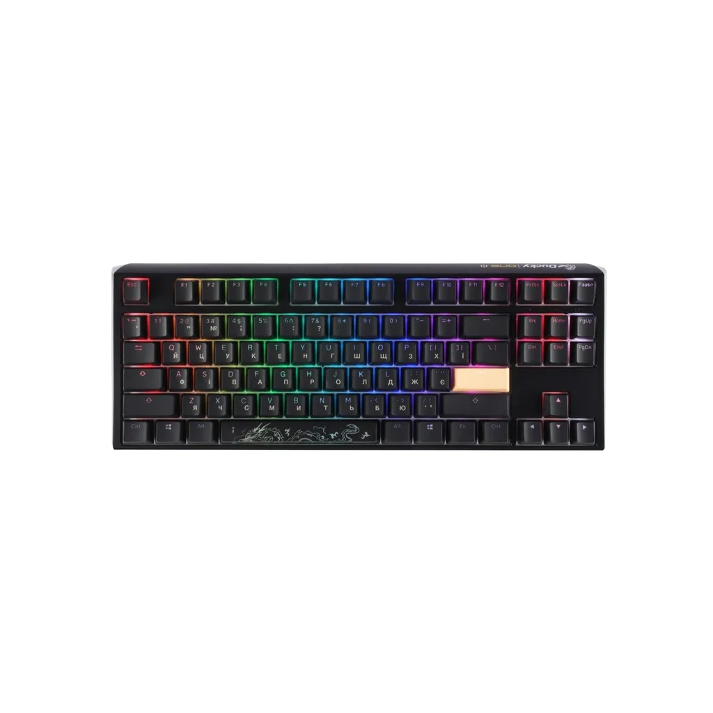 Клавіатура Ducky One 3 TKL Cherry MX Silent Red RGB Black UA (DKON2187ST-SUAPXCLAWSC1)