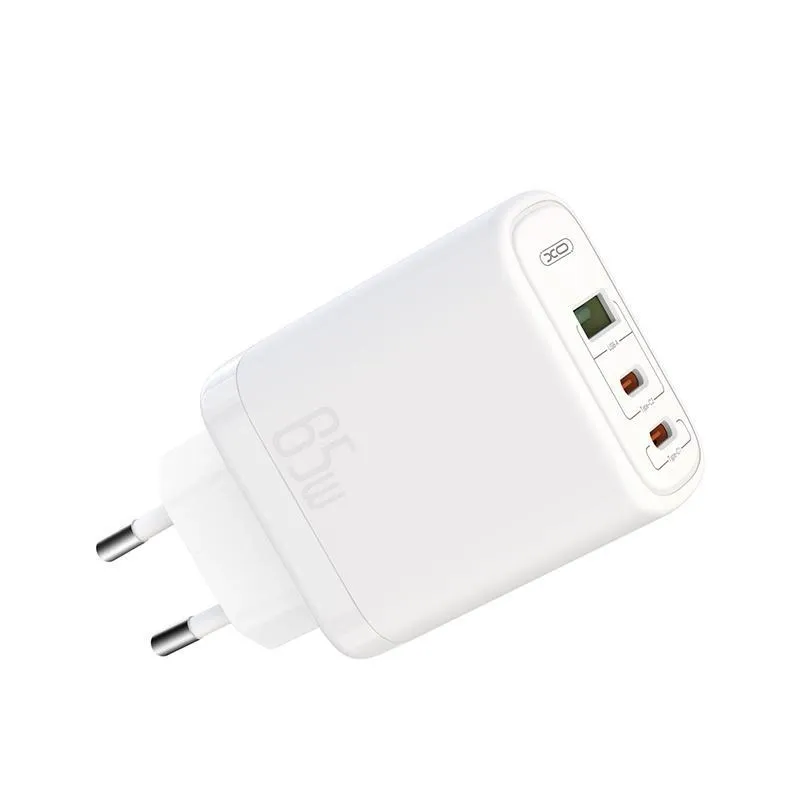 Зарядное устройство XO CE04 (1USB, 2USB-C) QC3.0 PD3.0 White (XO-CE04-WH)